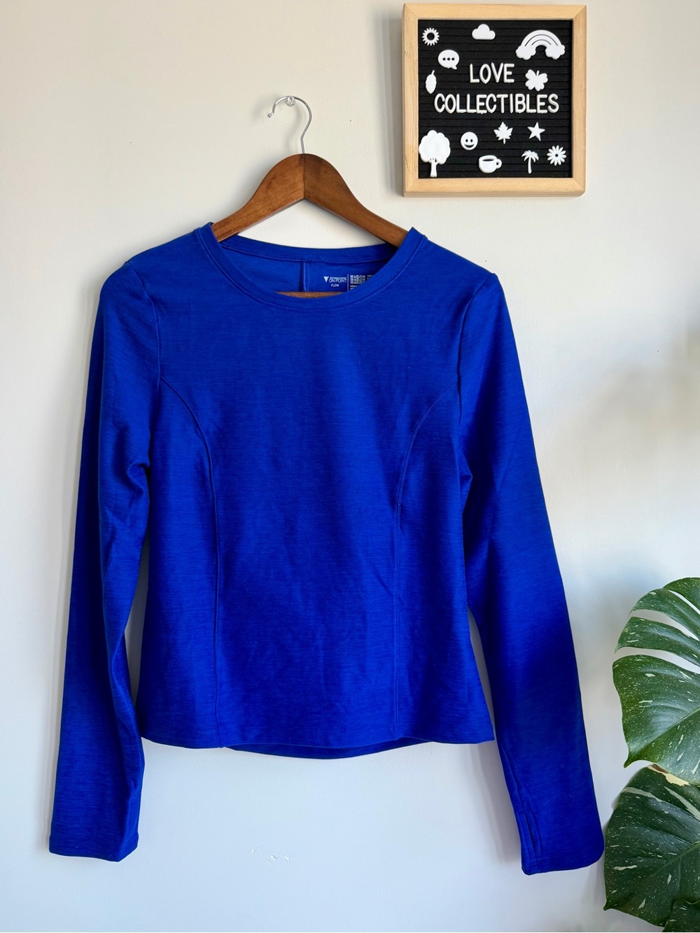 Women’s Long Sleeve Crewneck Top - Royal Blue